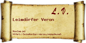 Leimdörfer Veron névjegykártya